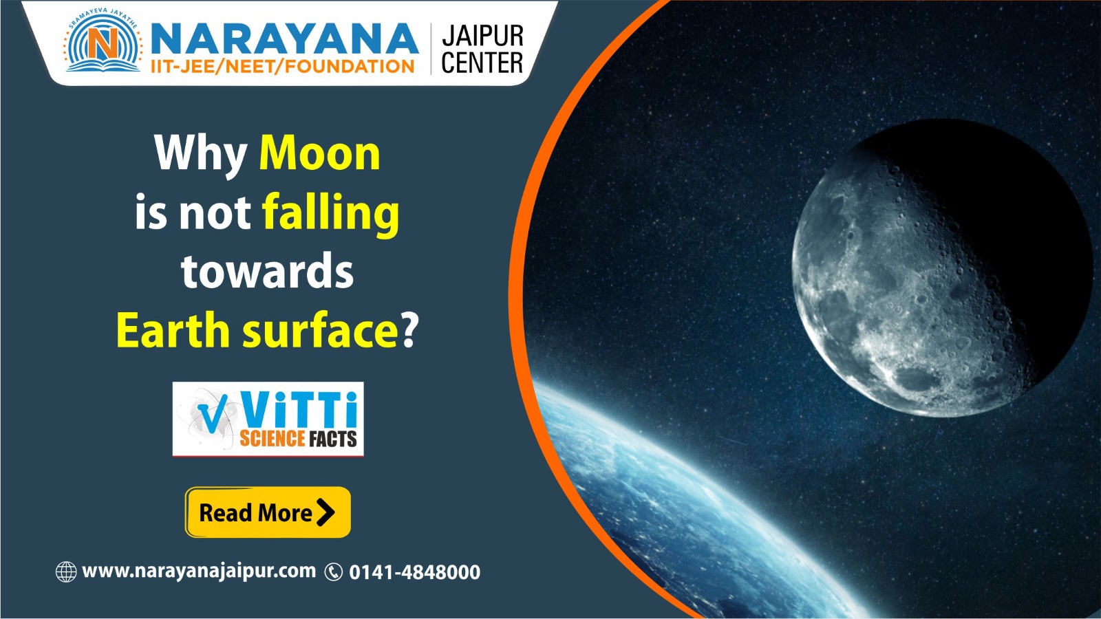  Why Moon is not falling towards Earth surface?