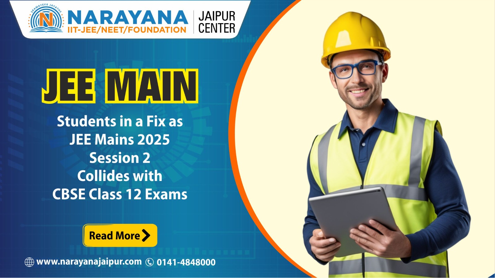 JEE Mains 2025 Session 2 Collides with CBSE Class 12 Exams